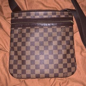 Louis Vuitton Brown Damier Ebene Crossbody Bag